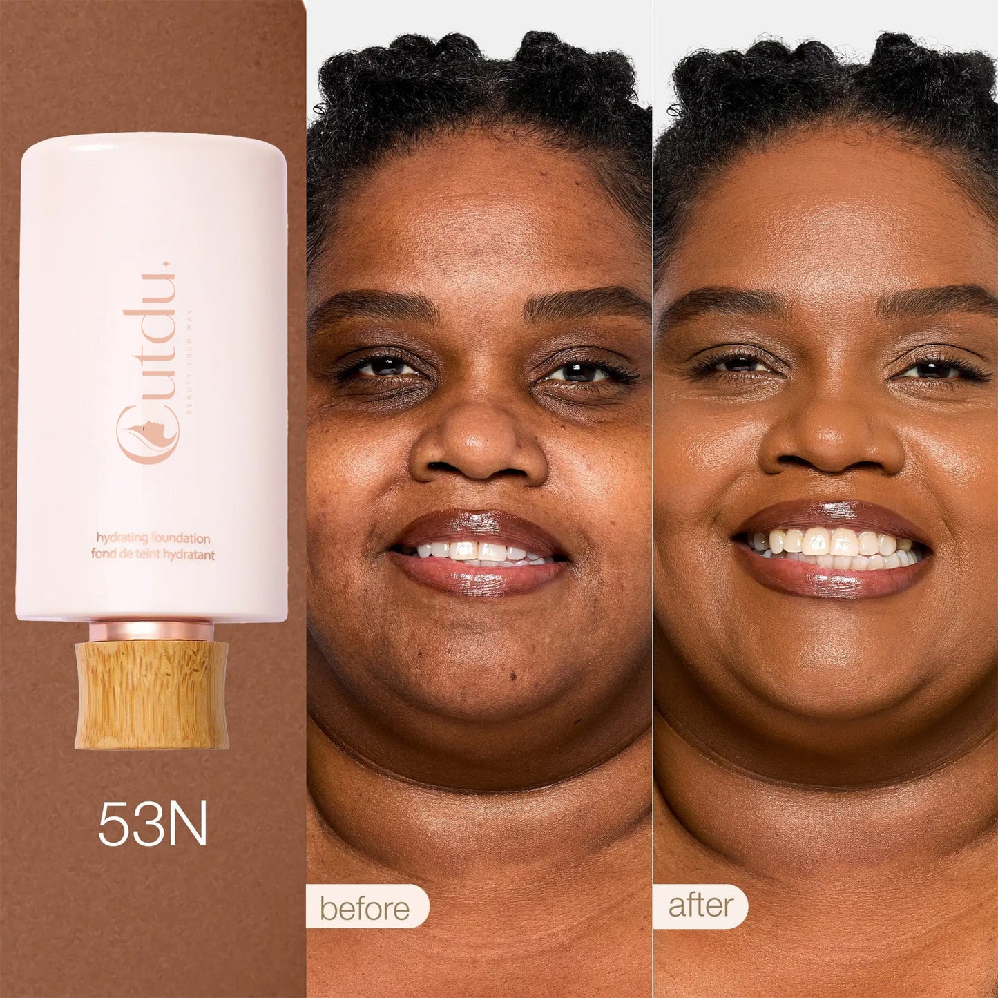 Limited Time BOGO Free🔥 Hydrating Foundation & Brush - Full Coverage Base + Free Buffin g Brush