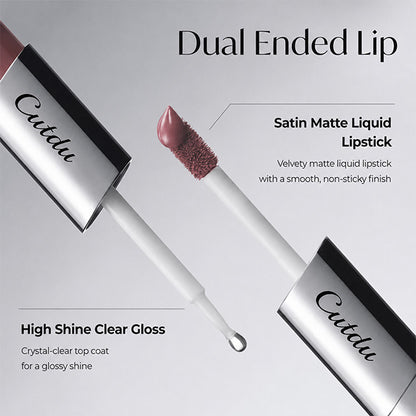Perfect Velvet Lipstick — Dual-Ended Liquid Lipstick with Velvet Matte Color and Glossy Shine