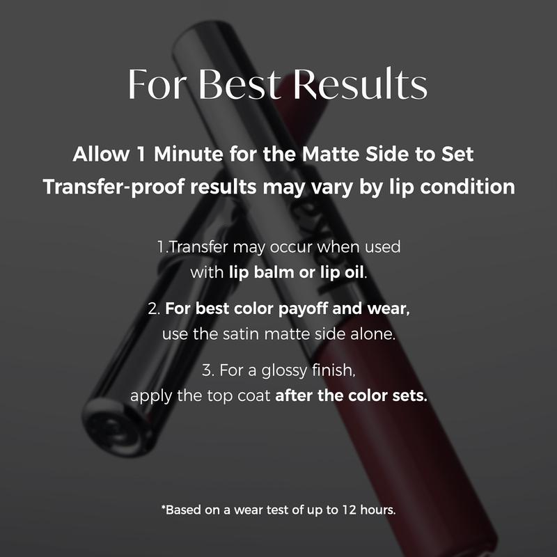Perfect Velvet Lipstick — Dual-Ended Liquid Lipstick with Velvet Matte Color and Glossy Shine