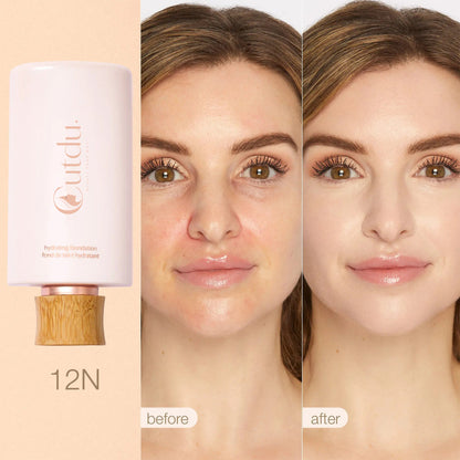 Limited Time BOGO Free🔥 Hydrating Foundation & Brush - Full Coverage Base + Free Buffin g Brush