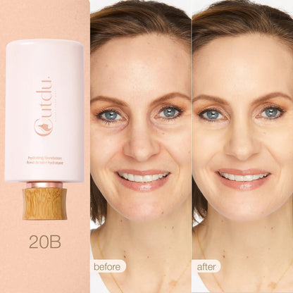 Limited Time BOGO Free🔥 Hydrating Foundation & Brush - Full Coverage Base + Free Buffin g Brush