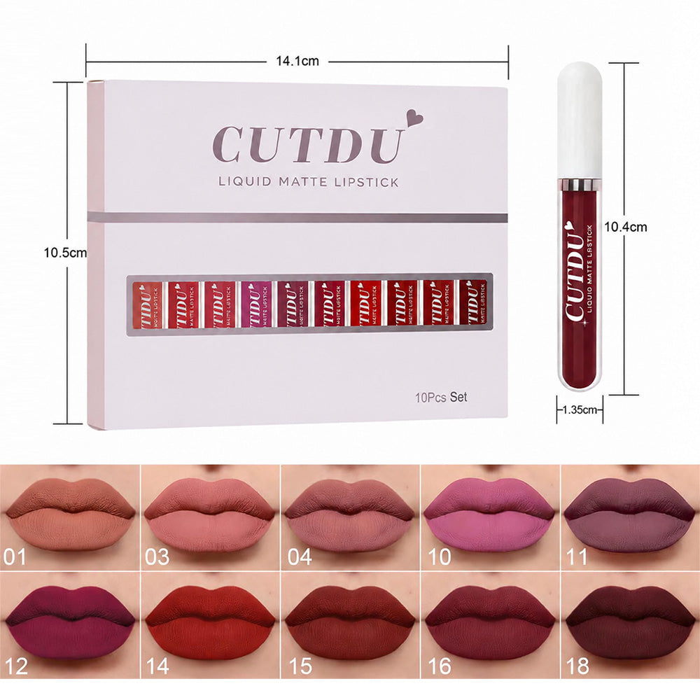 Cutdu 10 Matte Lip Gloss