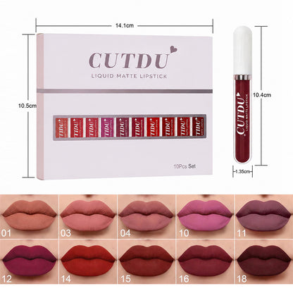 Cutdu 10 Matte Lip Gloss