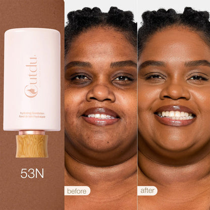 Limited Time BOGO Free🔥 Hydrating Foundation & Brush - Full Coverage Base + Free Buffin g Brush