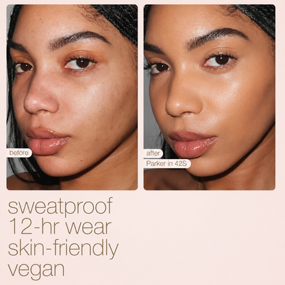 Limited Time BOGO Free🔥 Hydrating Foundation & Brush - Full Coverage Base + Free Buffin g Brush