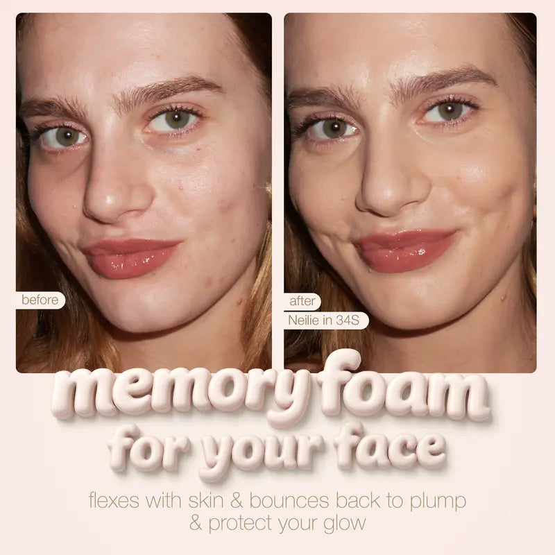 Limited Time BOGO Free🔥 Hydrating Foundation & Brush - Full Coverage Base + Free Buffin g Brush