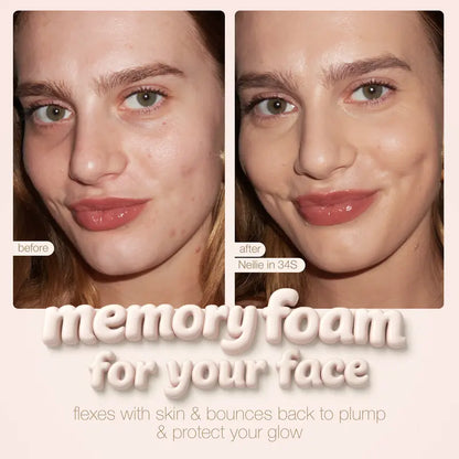 Limited Time BOGO Free🔥 Hydrating Foundation & Brush - Full Coverage Base + Free Buffin g Brush