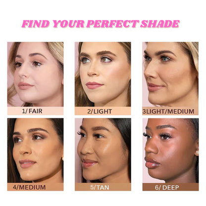 Limited Time BOGO Free🔥 Hydrating Foundation & Brush - Full Coverage Base + Free Buffin g Brush